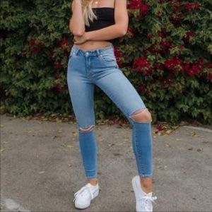 Rolla’s Westcoast Ankle Blue Jean Australia Women’s Size 32 Mid Rise Skinny